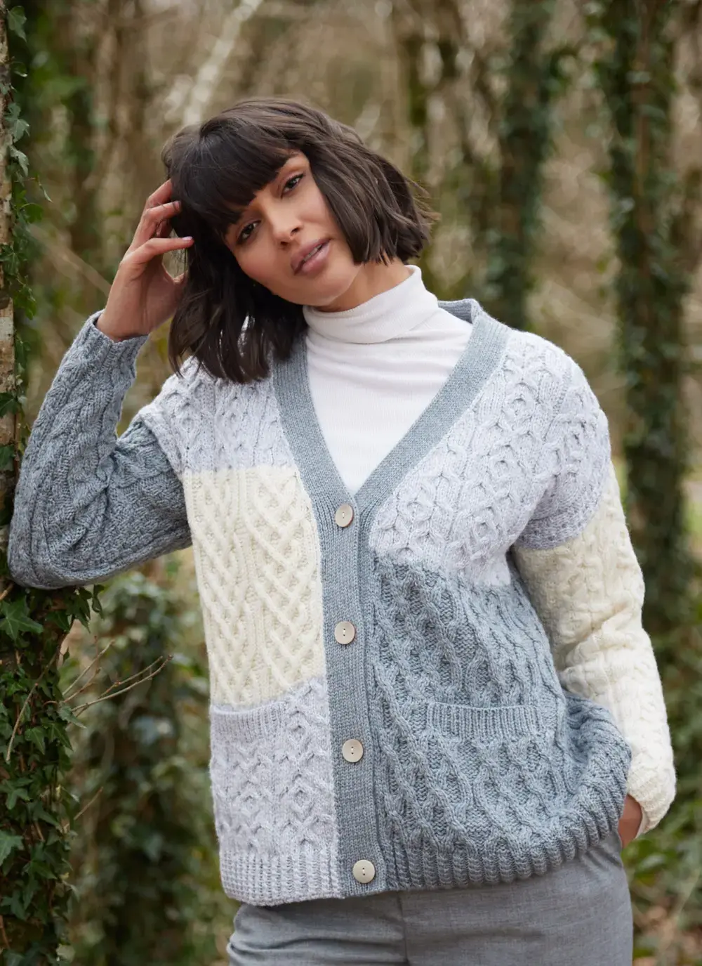 Supersoft Patchwork Cardigan